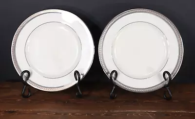 Lot Of 2 MIKASA PALATIAL PLATINUM Salad Plates L3235  8 1/4  NEW W/ Labels • $22.16