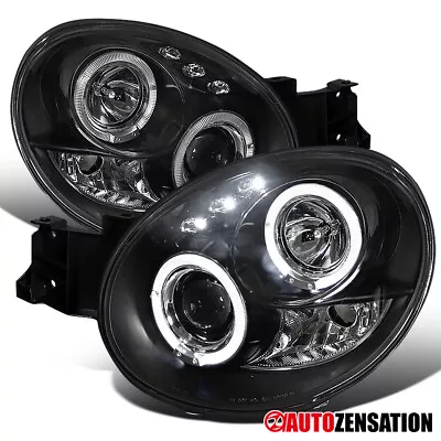 LED Halo Fit 2002-2003 Subaru Impreza WRX Sedan Wagon Black Projector Headlights • $201.99