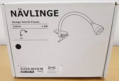 New IKEA NÄVLINGE Flexible Clamp Desk LED Light Clip On Table Lamp Home Office B • $44.90