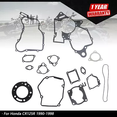 For Honda CR125R 1990-1998 Complete Gasket Kit Top & Bottom End Engine Set • $10.60