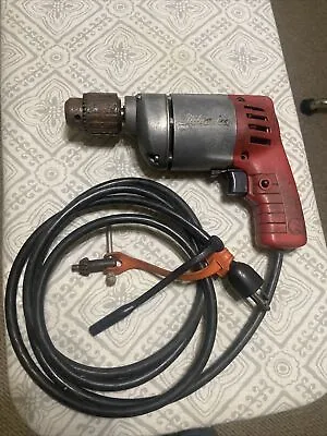 Vintage Milwaukee 3/8  Variable Speed Reversing Corded Drill Driver  0222-1 • $45