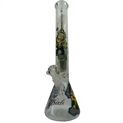 AMG Glass Massive 18 Inch Beaker Base Cartoon Decal Bong • $119.99