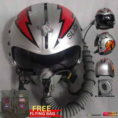 TOP GUN MAVERICK  SLIDER  PILOT FLIGHT HELMET NAVAL AVIIATOR Mask Not Include • $330