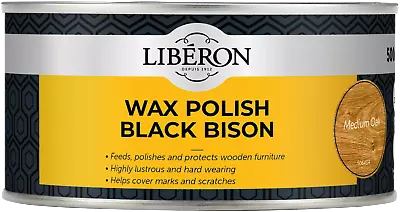 Black Bison Paste Wax Polish Liberon - All Sizes All Colours  Feeds And Polishes • £11.15