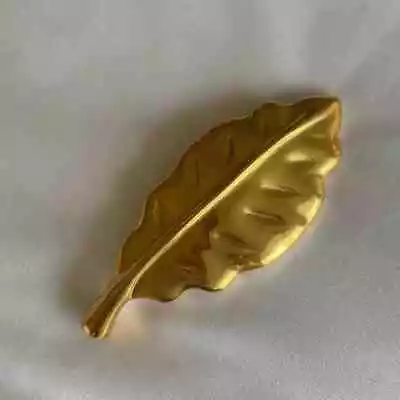 Steven Vaubel Signed 1992 Gold Vermeil Leaf Pin Brooch • $249.99