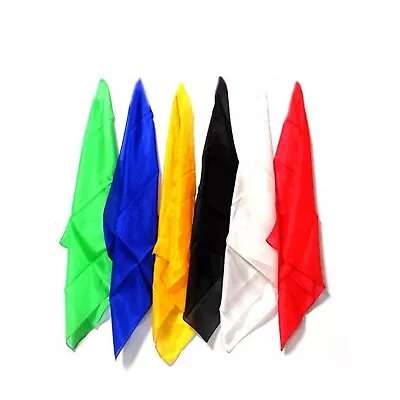 6pcs Magic Silk Handkerchief Professional Magicians Scarves Magic Tricks 60*60cm • $21.60
