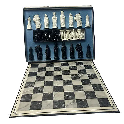 $23.90 • Buy Renaissance Chessmen With Board ES Lowe Company New York Vintage Chess Set