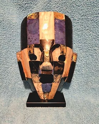 8 Inch Mayan Semi Precious Beautiful Stone Onyx Mosaic Death Burial Mask  • $15.99
