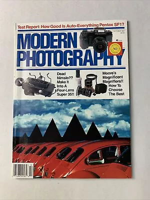 Modern Photograpghy Magazine October 1987 / Vintage Camera & Photo • $12.06