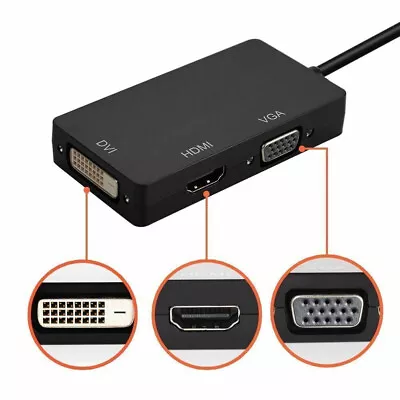 Mini Display Port DP To HDMI DVI VGA Adapter • $9.99