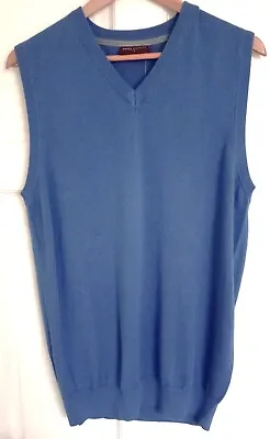 A Brand New Brook Taverner Blue Sleeveless Jumper  Size S • £5
