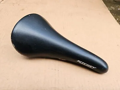 Vintage Ritchey Vector Mountain Bike Saddle Black Cro-Mo Rails • $29.99