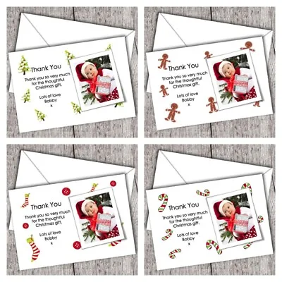 £0.99 • Buy Personalised Photo Christmas Thank You Cards (Postcards) ~ Children/Kids/Baby 1