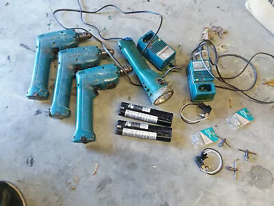 Makita 6093D 9.6V Cordless Drill DC1414T Fast Charger & 9000 Battery Works • $20