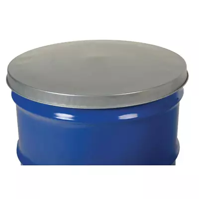 Drum Barrel Cover Closed Head Galvanized Steel Drums Burn 55 Gallon Top Rim Lid • $34.99