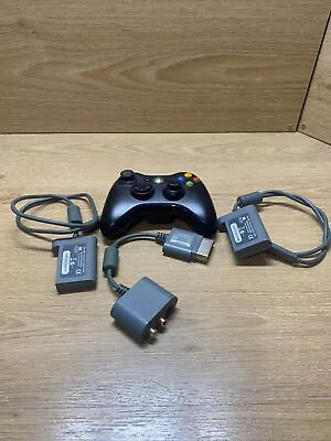 Microsoft Xbox 360 Hard Drive Data Transfer Cable Audio Adaptor & Controller Lot • $19.99