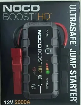 $399 • Buy Genuine NOCO GB70  Boost HD 2000A Lithium Jump Starter EXPRESS  SHIPPING