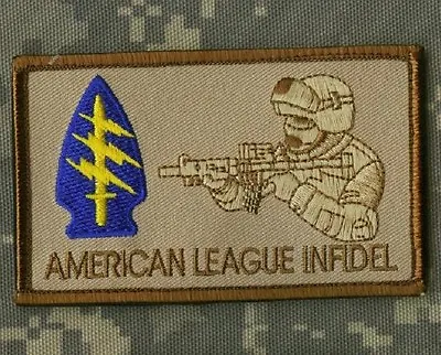 ELITE PROFESSIONALS JSOC 5th SFG SP OPS GROUP JTF PATCH: Major League Infidel • $14.99