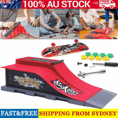 Skate Park Ramp For Tech Deck Fingerboard Finger Board Ultimate Park Toys Gift • $17.89