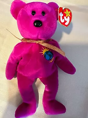 Ty Beanie Babies - MILLENIUM 8 1/2  Bear - Mint With Mint Tags - ERRORS • $12