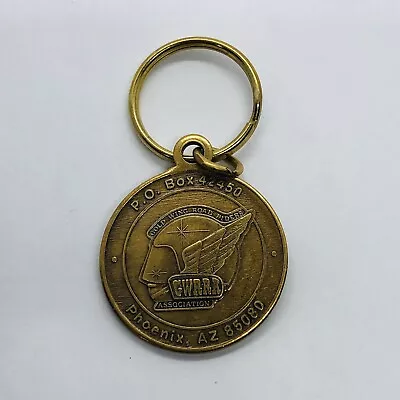 Vtg GWRRA Honda Gold Wing Riders Association Brass Token Keychain • $14.95