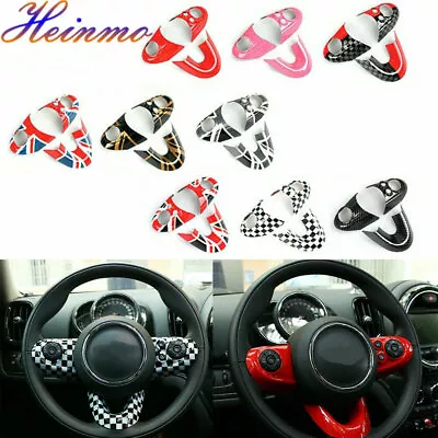 Car Steering Wheel Cover For Cooper S JCW F54 F55 F56 F60 Countryman 2014-2021 • $30.23