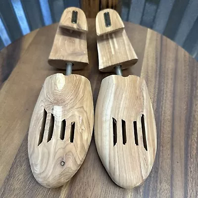 Vintage Brooks Brothers Cedar  Wooden Shoe Stretchers Trees Size Medium • $14.99