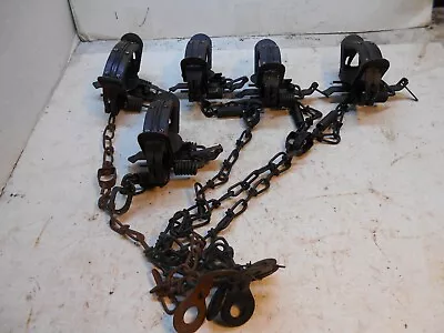 5 Vintage Woodstream Fox Soft Catch No-2 Coil Spring Traps By Victor • $100