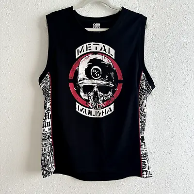 Metal Mulisha Black White Red Tank Top Basketball Jersey - Men's Size XL • $45