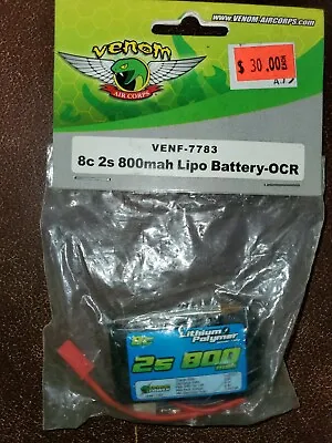 Venom Venf-7783 8c-2s 800mah Lipo Battery-ocr.  Box8 • $27.80