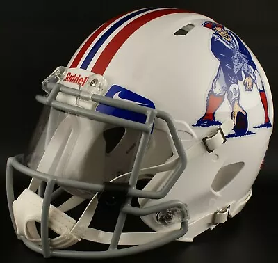 NEW ENGLAND PATRIOTS NFL Authentic GAMEDAY Football Helmet W/ NIKE Eye Shield • $359.99