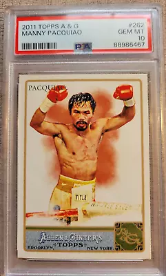 2011 Topps Allen & Ginter Manny Pacquiao #262 Psa 10 Gem Mint • $144.49