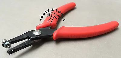 Quality Red Metal Hole Punch Pliers Jewellery Crafts Sheets Stock Tool 1.5 Mm • £6.29