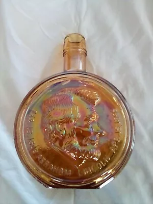 Wheaton N.J. Glass Company 1st Edition Abraham Lincoln Carnival Glass Bottle • $12