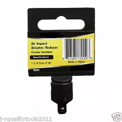 3/8  To 1/4 Inch Dr Drive Black Impact Socket Adapter Reducer Tool Adaptor • $7.95