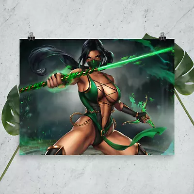 Sexy Mortal Kombat Jade Anime Art Poster • $27