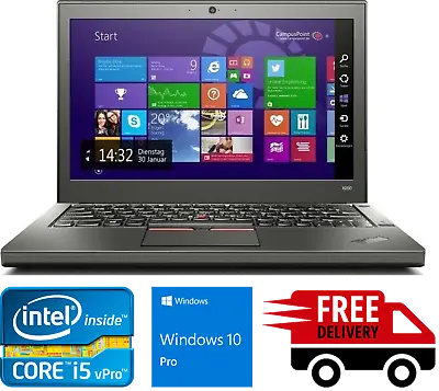 $199 • Buy Lenovo ThinkPad X260 Core I5-6300U 4GB RAM 128GB SSD Win 10 Pro Laptop Notebook