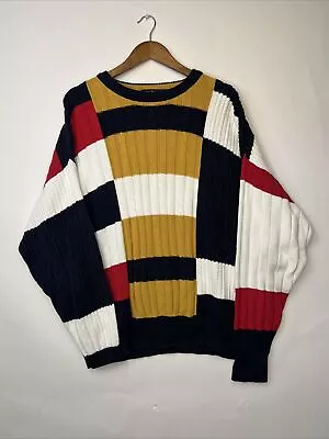 Nautica Sweatshirt Adult Large Multicolor Preppy Vintage Men’s A5 • $12.99