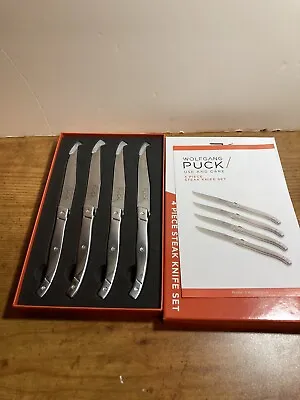 Wolfgang Puck ~ High Carbon Steel Steak Knife Set In Gift Box • $21.24