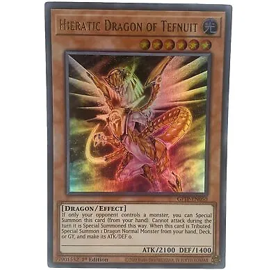 YUGIOH Hieratic Dragon Of Tefnuit GFTP-EN050 Ultra Rare Card 1st Edition NM-MINT • £1.25