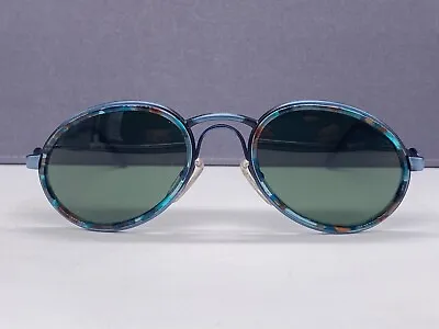 Bugatti Sunglasses Men Oval Green Blue Teardrop 03328 Windsor • $179.36