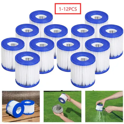 1-12X For Bestway Lazy Lay-Z-Spa Filters VI Cartridge Hot Tub Spa Swimming Pool • £4.91