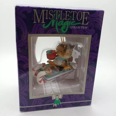 Christmas Ornament Mistletoe Magic Collection Owl Sledding • $11