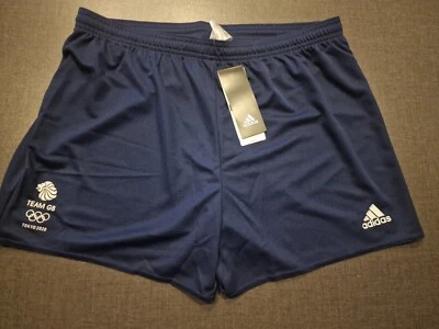 £12.99 • Buy ADIDAS TEAM GB Tokyo 2020 Climalite Navy Football Soccer Shorts Size L 16 18