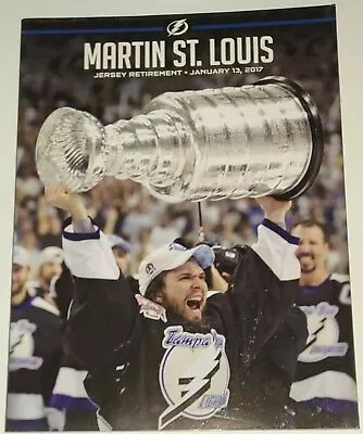 Martin St. Louis Jersey Retirement Limited Edition Program Tampa Bay Lightning • $29.99