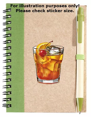 £1.96 • Buy Old Fashioned Cocktail Stickers No.943, Alcohol Stickers, Hen's Night Stickers