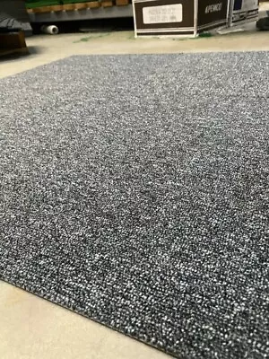 £2.03 • Buy Carpet Tiles 50x 50cm PER TILE - Domestic Retail Office Floor - MID GREY QUALITY