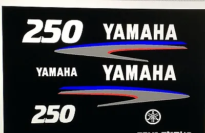 Yamaha Outboard 2 Stroke  250 Hp  Decal Kit Marine Vinyl  NOT Ink-jet • $66.99