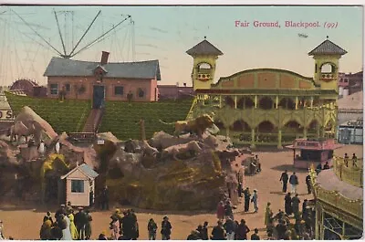 LANCASHIRE - Fair Ground BLACKPOOL 1935 • £1.09