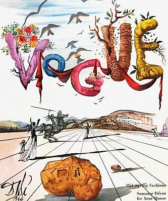 Vogue Cover 1944 By Salvador Dali Art Painting Print • $10.99